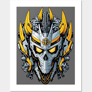 Mecha Skull S03 D15 Posters and Art